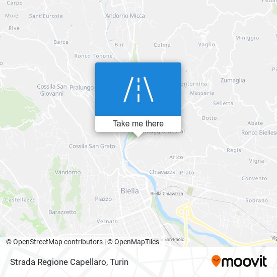 Strada Regione Capellaro map