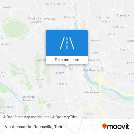 Via Alessandro Roccavilla map