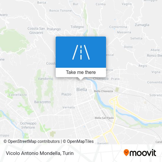 Vicolo Antonio Mondella map