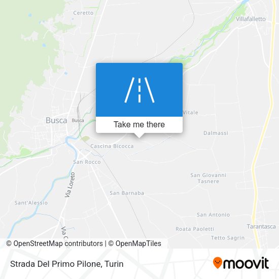 Strada Del Primo Pilone map