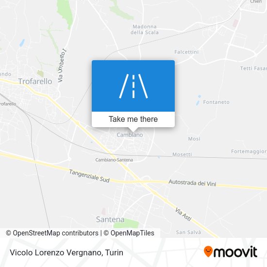 Vicolo Lorenzo Vergnano map