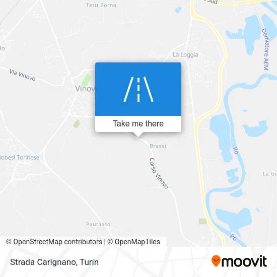 Carignano Road map