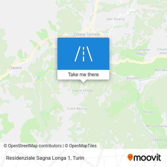 Residenziale Sagna Longa 1 map