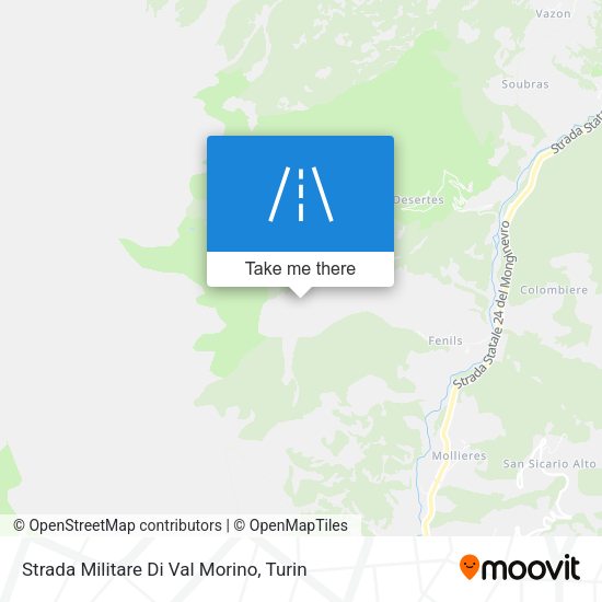 Strada Militare Di Val Morino map