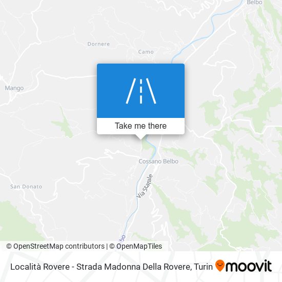 Località Rovere - Strada Madonna Della Rovere map