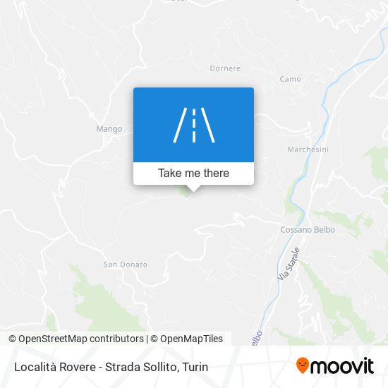 Località Rovere - Strada Sollito map