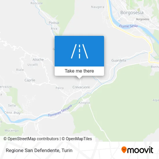 Regione San Defendente map