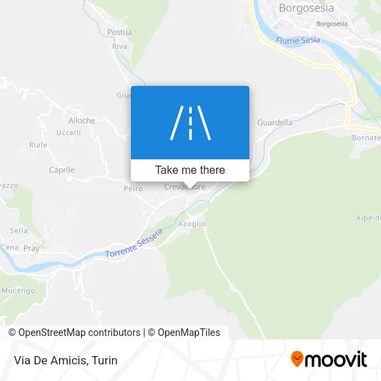 Via De Amicis map