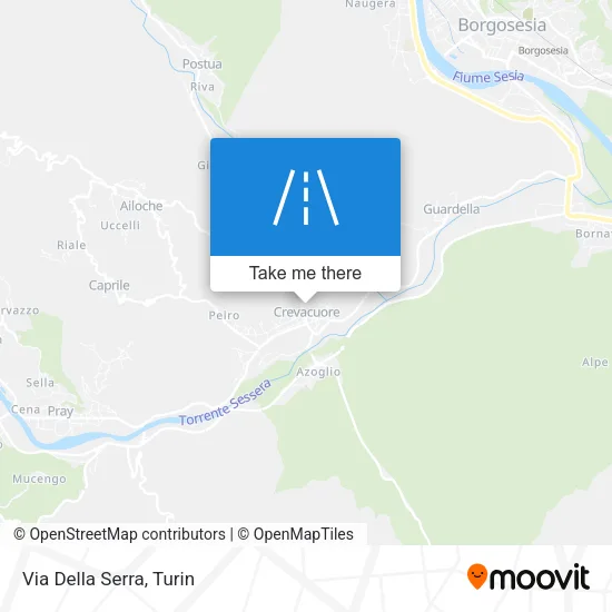 Via Della Serra map