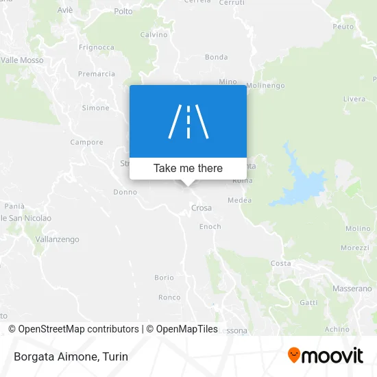 Borgata Aimone map