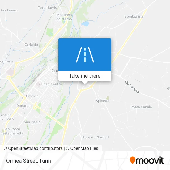 Ormea Street map