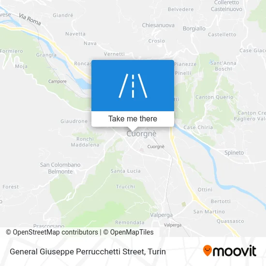 General Giuseppe Perrucchetti Street map