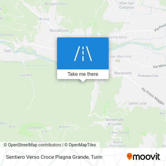 Sentiero Verso Croce Piagna Grande map