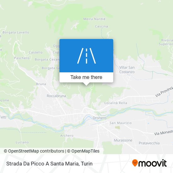 Strada Da Picco A Santa Maria map