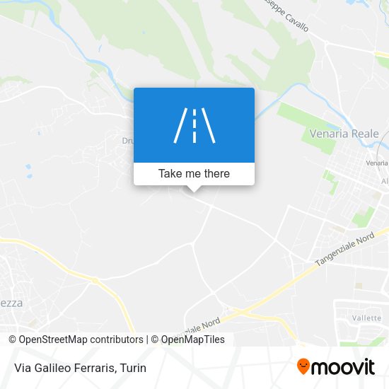 Via Galileo Ferraris map