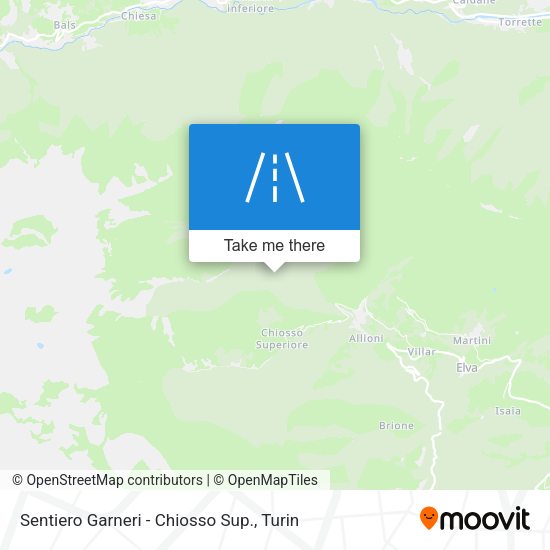 Sentiero Garneri - Chiosso Sup. map