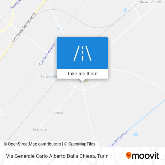Via Generale Carlo Alberto Dalla Chiesa map