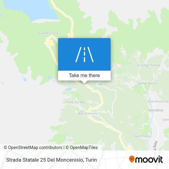 Strada Statale 25 Del Moncenisio map