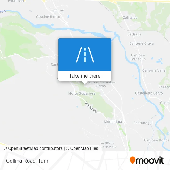 Collina Road map