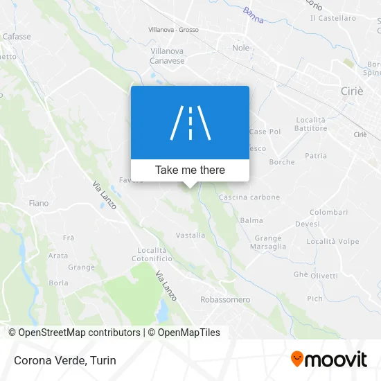Corona Verde map
