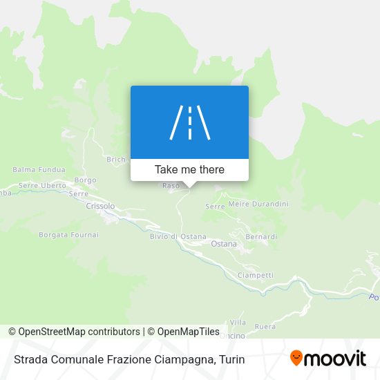 Strada Comunale Frazione Ciampagna map