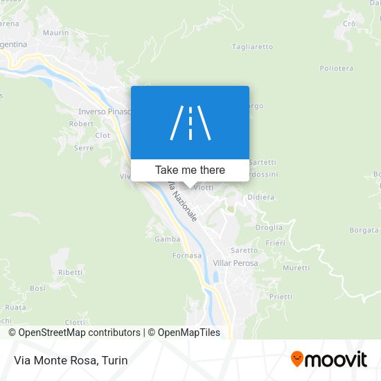 Via Monte Rosa map