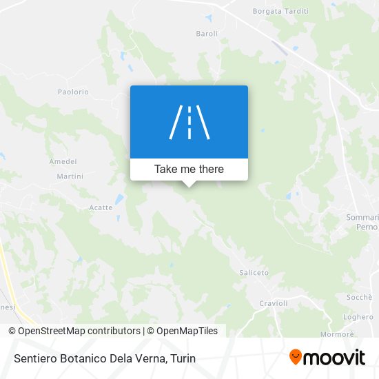 Sentiero Botanico Dela Verna map