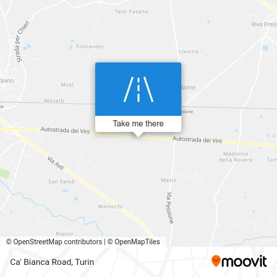 Ca' Bianca Road map