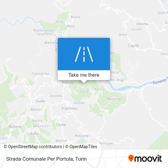 Strada Comunale Per Portula map