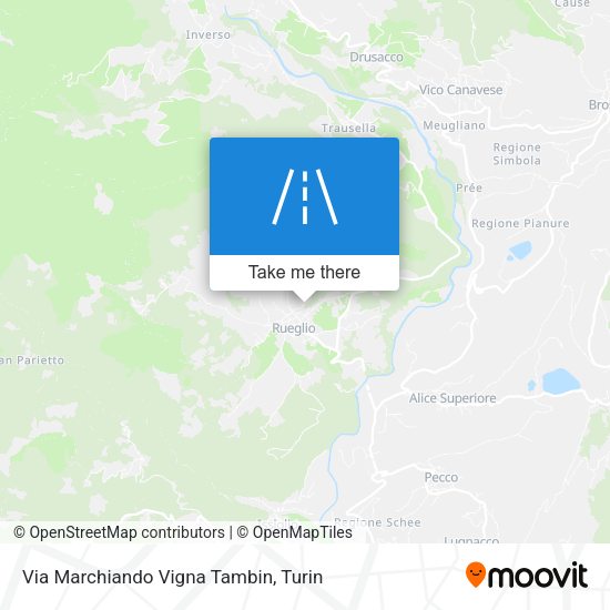 Via Marchiando Vigna Tambin map