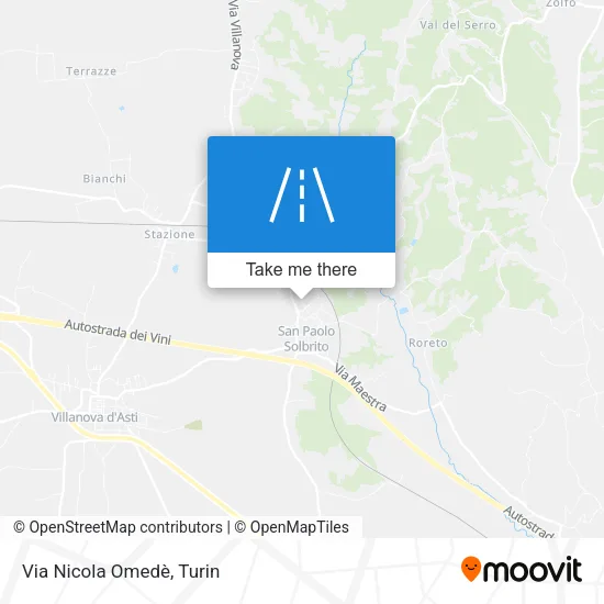 Via Nicola Omedè map