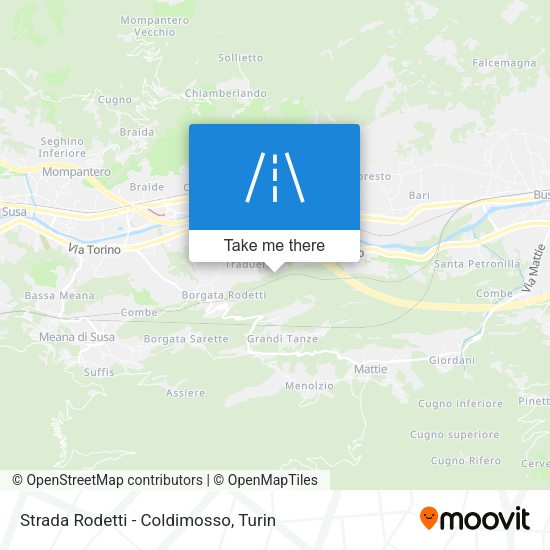 Strada Rodetti - Coldimosso map
