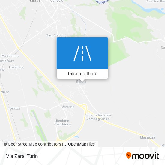 Via Zara map