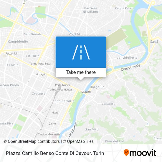 Piazza Camillo Benso Conte Di Cavour map