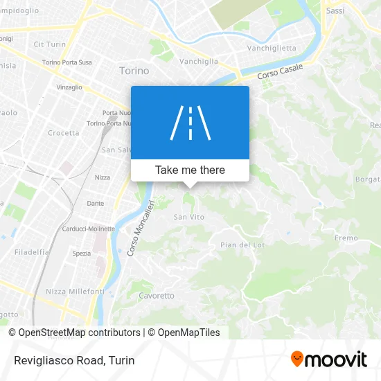 Revigliasco Road map
