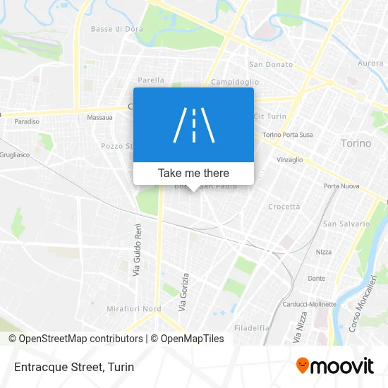 Entracque Street map