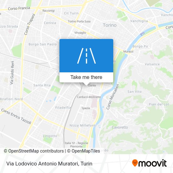 Via Lodovico Antonio Muratori map