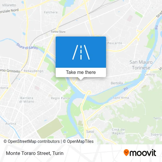 Monte Toraro Street map