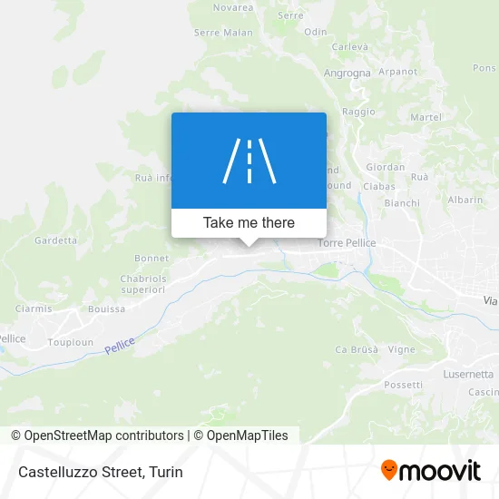 Castelluzzo Street map