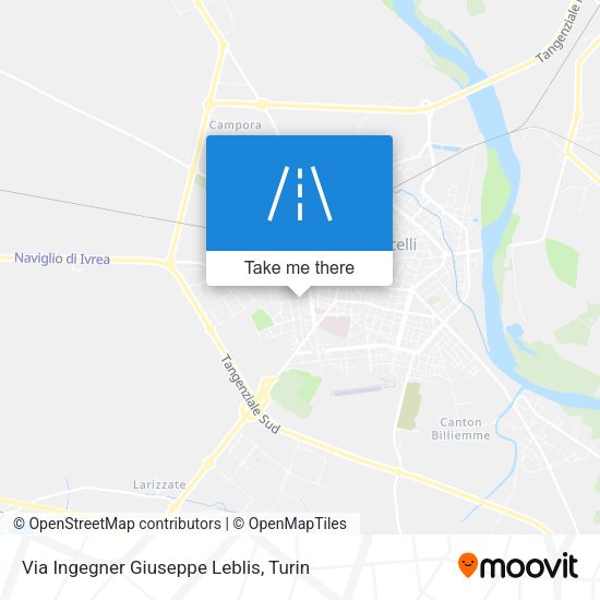 Via Ingegner Giuseppe Leblis map