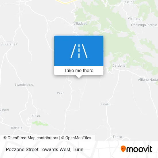 Pozzone Street Towards West map