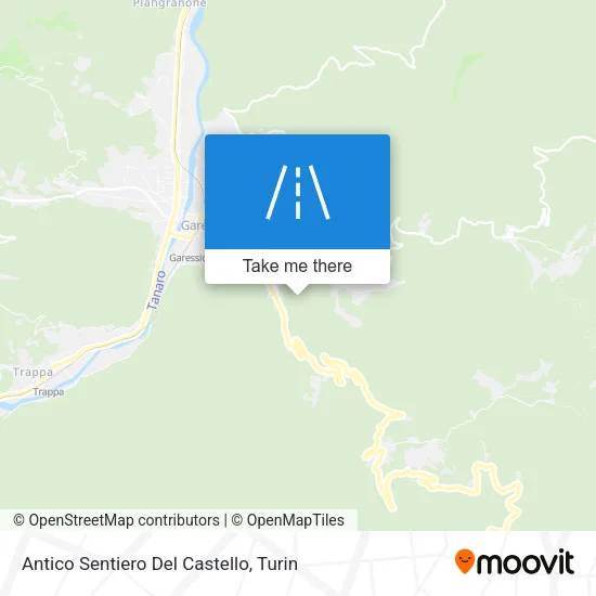 Antico Sentiero Del Castello map