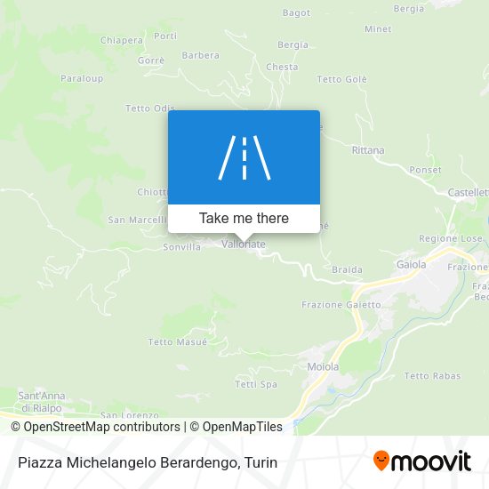 Piazza Michelangelo Berardengo map