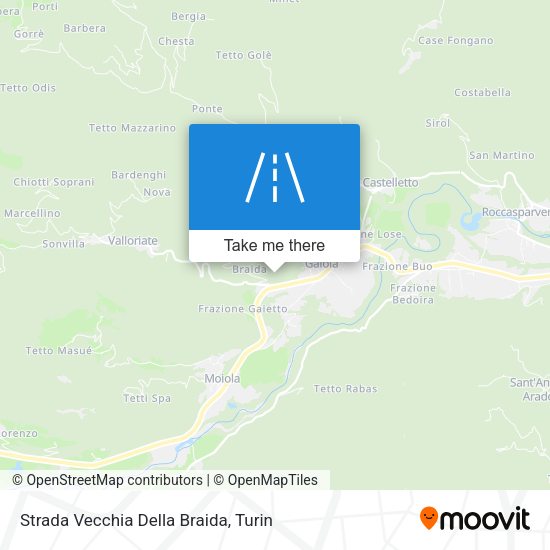 Strada Vecchia Della Braida map