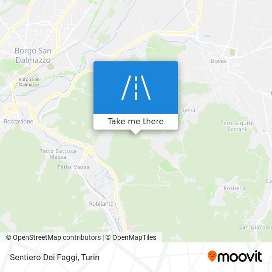 Sentiero Dei Faggi map