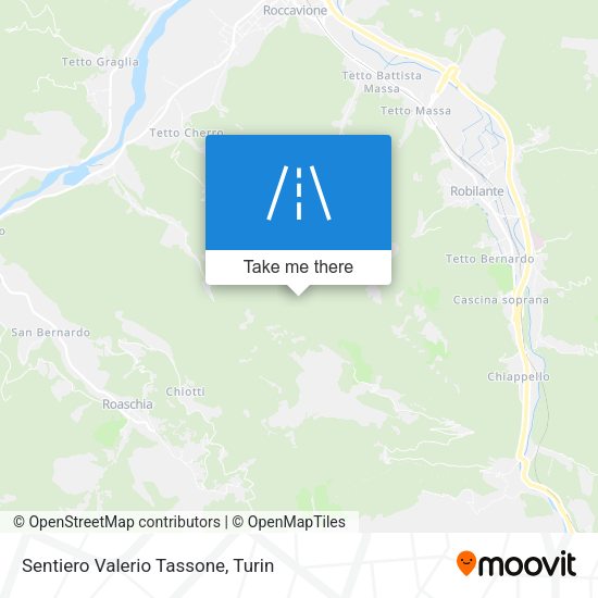 Sentiero Valerio Tassone map