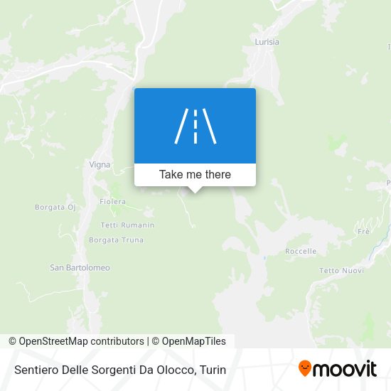 Sentiero Delle Sorgenti Da Olocco map