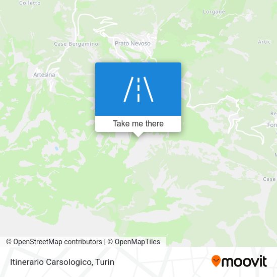 Itinerario Carsologico map
