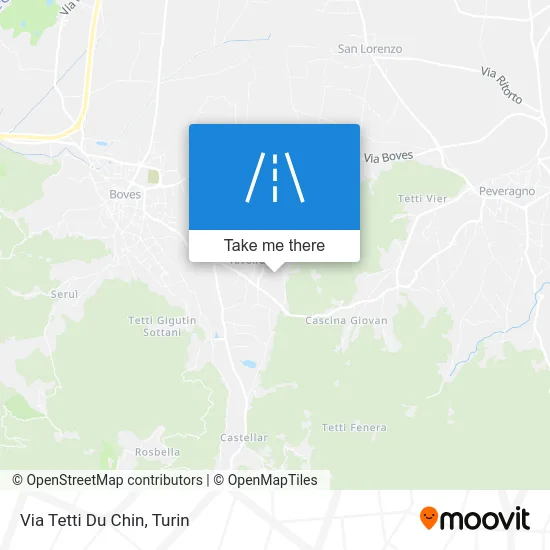 Tetti Du Chin Street map