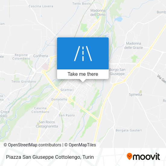 Piazza San Giuseppe Cottolengo map